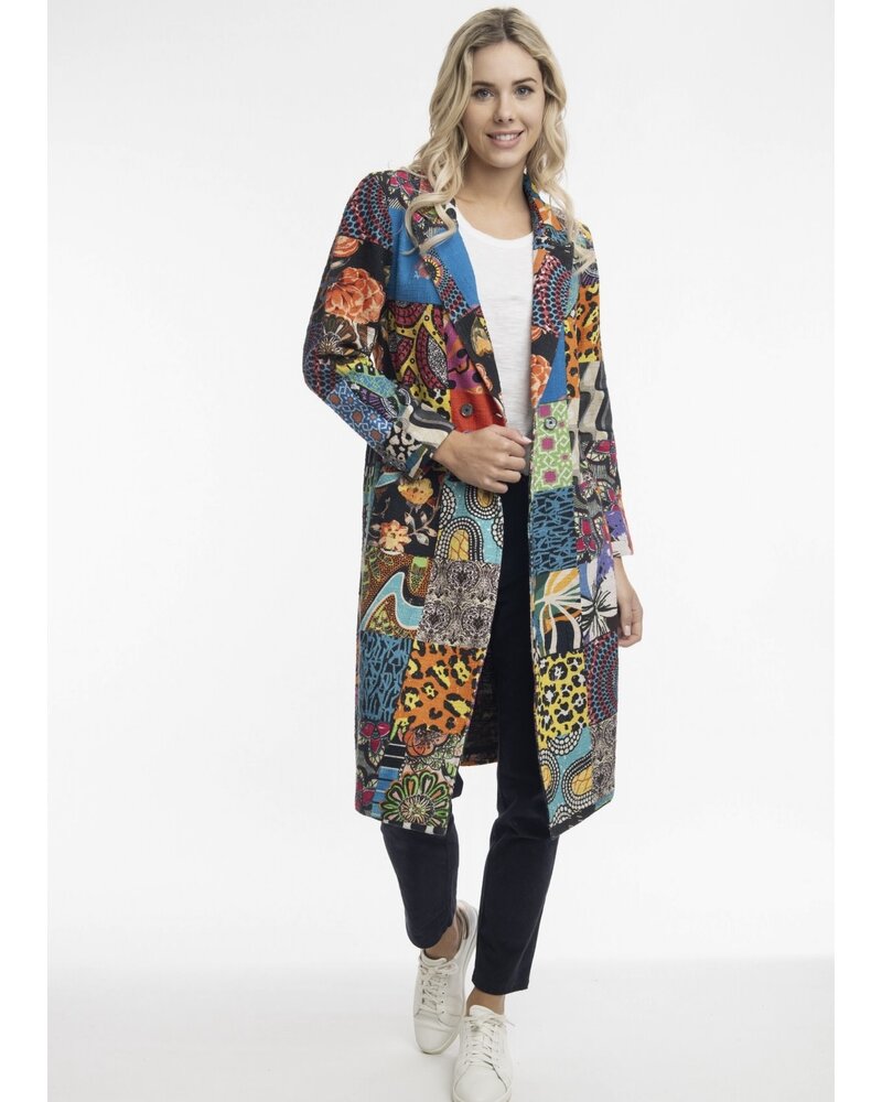 ORIENTIQUE Guillaume Print Long Coat