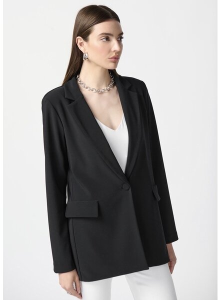 JOSEPH RIBKOFF Essential Silky Knit Long Blazer