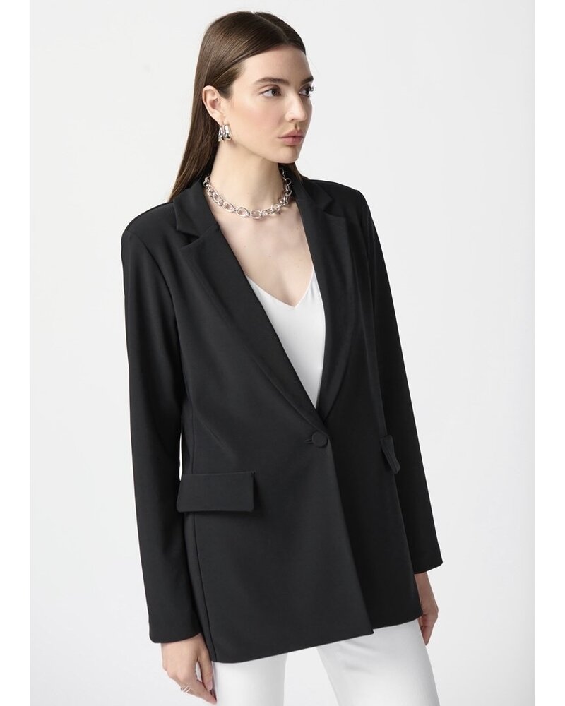 JOSEPH RIBKOFF Essential Silky Knit Long Blazer