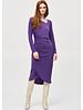 JOSEPH RIBKOFF Silky Knit Draped Sheath Dress