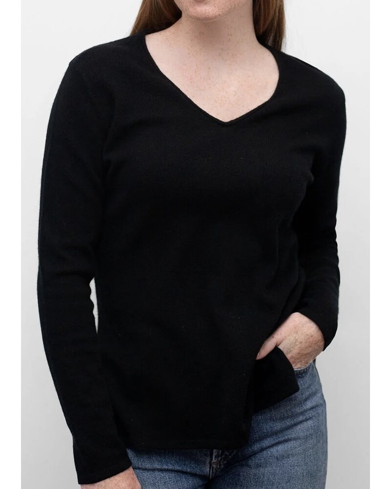 LEMONWOOD Classic V Neck Cashmere Sweater
