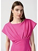 JOSEPH RIBKOFF Scuba Crepe Dress W/Pleated Detail