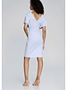 JOSEPH RIBKOFF Pearl Bodice Wrap Front Dress