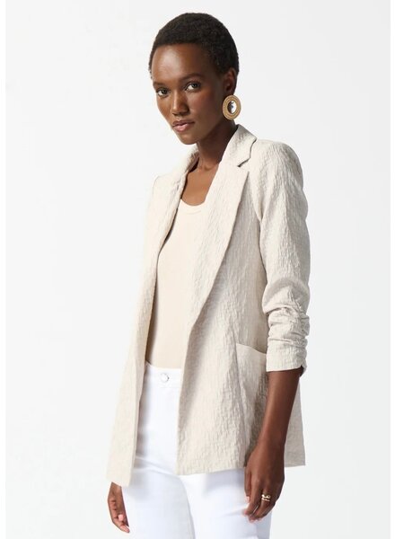 JOSEPH RIBKOFF Textured Open Front Blazer