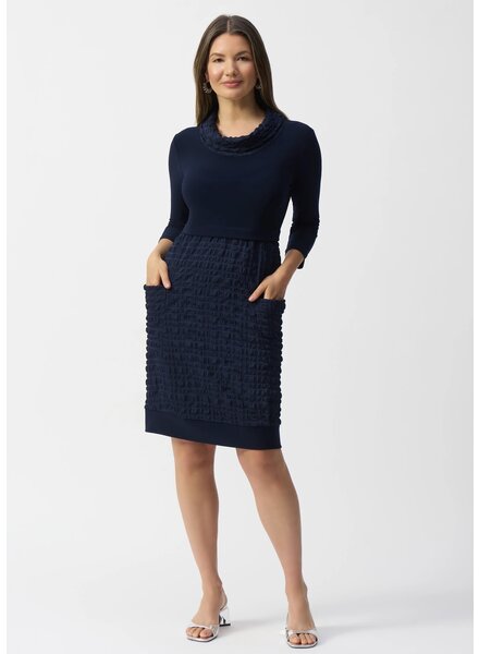 JOSEPH RIBKOFF Jacquard & Silky Knit Cocoon Dress