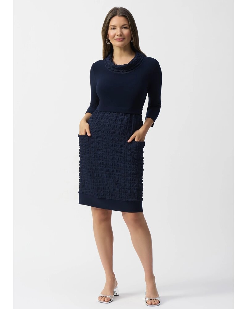 JOSEPH RIBKOFF Jacquard & Silky Knit Cocoon Dress
