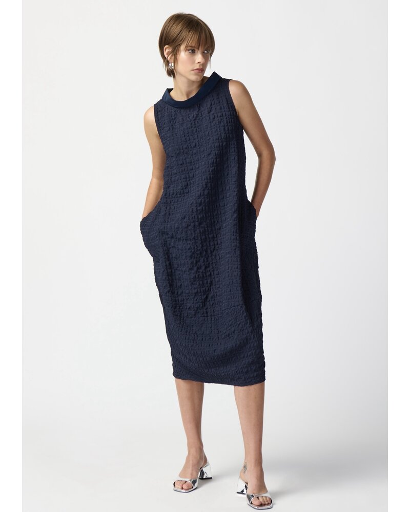 JOSEPH RIBKOFF Textured Woven Sleeveless Cocoon Dress