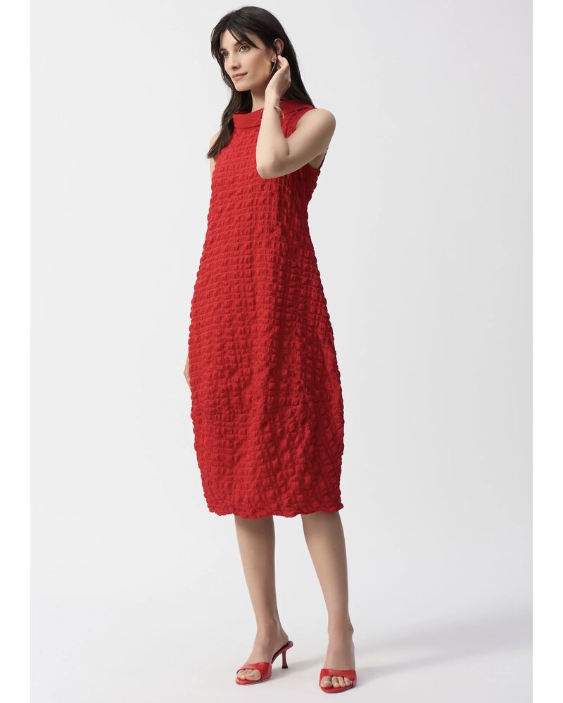 JOSEPH RIBKOFF Textured Woven Sleeveless Cocoon Dress