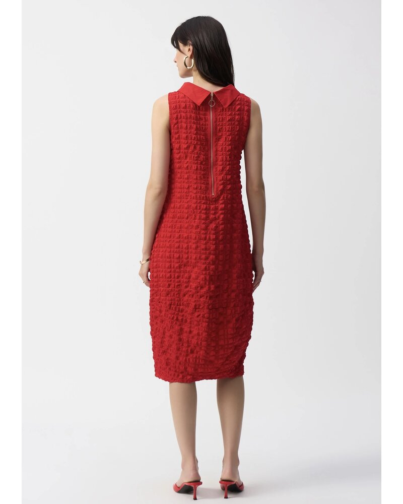 JOSEPH RIBKOFF Textured Woven Sleeveless Cocoon Dress