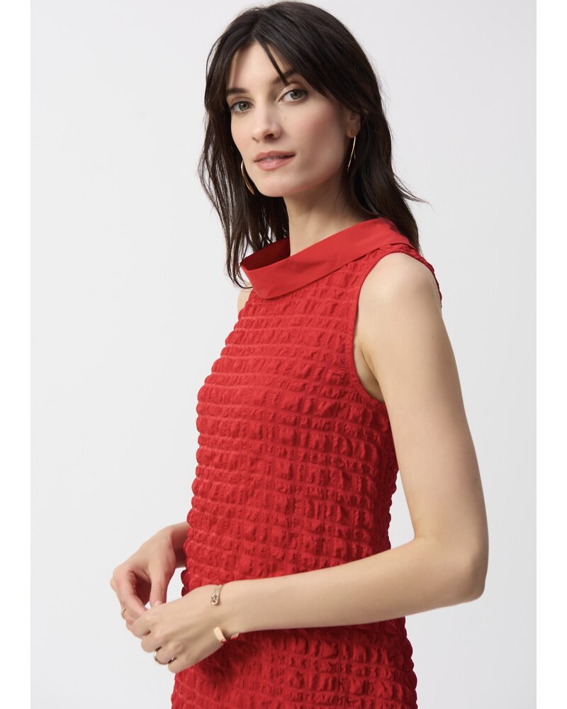 JOSEPH RIBKOFF Textured Woven Sleeveless Cocoon Dress