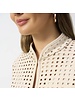 JOSEPH RIBKOFF Laser Cut Suede Jacket