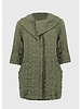 JOSEPH RIBKOFF Bubble Jacquard Trapeze Coat