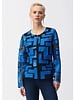 JOSEPH RIBKOFF Mesh & Leatherette Fitted Jacket