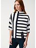 JOSEPH RIBKOFF Funnel Neck Print Sweater