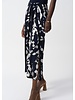 JOSEPH RIBKOFF Silky Knit Abstract Print Wide Leg Pants