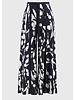 JOSEPH RIBKOFF Silky Knit Abstract Print Wide Leg Pants