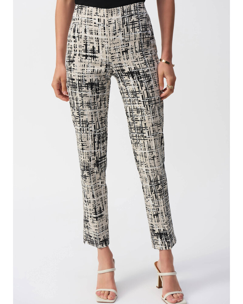 JOSEPH RIBKOFF Millennium Abstract Print Slim Fit Pants