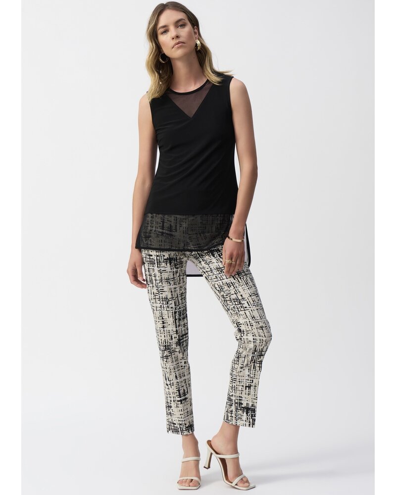 JOSEPH RIBKOFF Millennium Abstract Print Slim Fit Pants