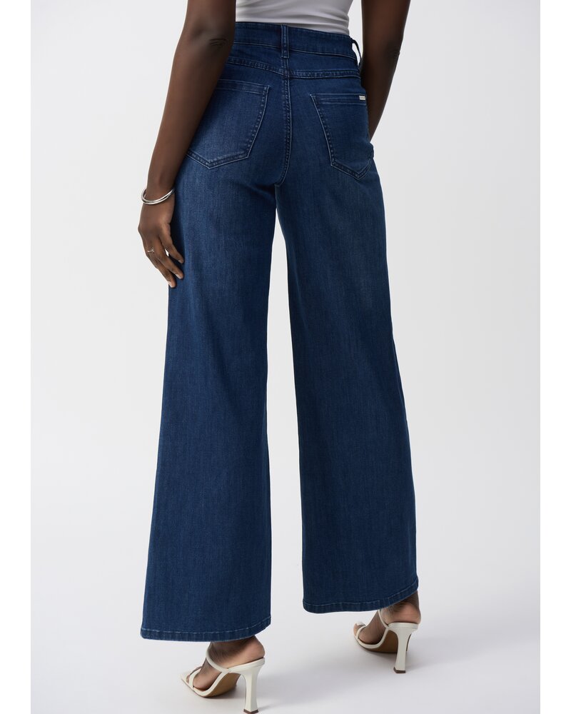 JOSEPH RIBKOFF Goldie Wide Leg Stretch Jean