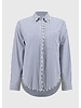 JOSEPH RIBKOFF Striped Cotton Blouse w/Pearls