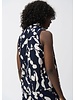 JOSEPH RIBKOFF Silky Knit Abstract Print Sleeveless Top