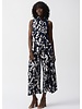 JOSEPH RIBKOFF Silky Knit Abstract Print Sleeveless Top
