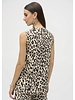 JOSEPH RIBKOFF Animal Print Woven Sleeveless Top