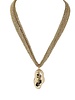 MERX Gold Metallic Mesh Choker 45cm