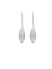 MERX Brushed Silver Dangle Earring