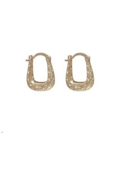 MERX Brushed Gold Hoop