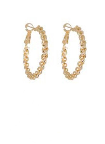 MERX Shiny Gold Hoop Earring