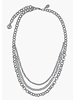 MYKA DESIGNS CH2076 MILA Bright Rhodium 3 Strand Chain