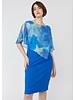 FRANK LYMAN DESIGNS Printed Cape Dress
