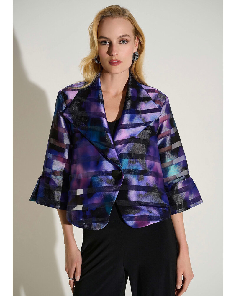 JOSEPH RIBKOFF Abstract Print Swing Jacket