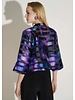 JOSEPH RIBKOFF Abstract Print Swing Jacket
