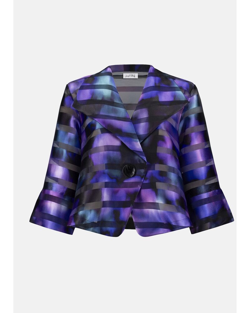 JOSEPH RIBKOFF Abstract Print Swing Jacket