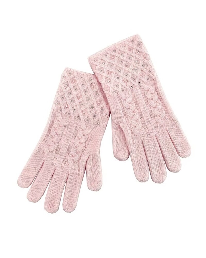 Cable Knit Sparkle Glove