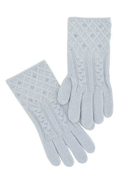 Cable Knit Sparkle Glove