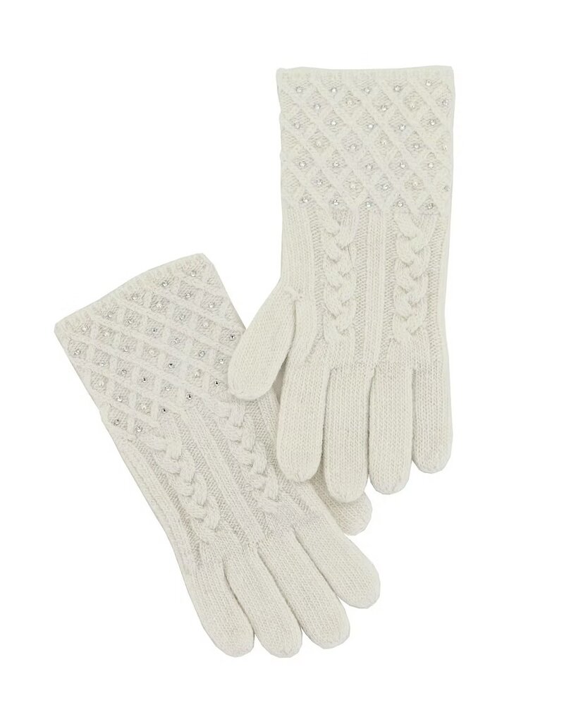 Cable Knit Sparkle Glove