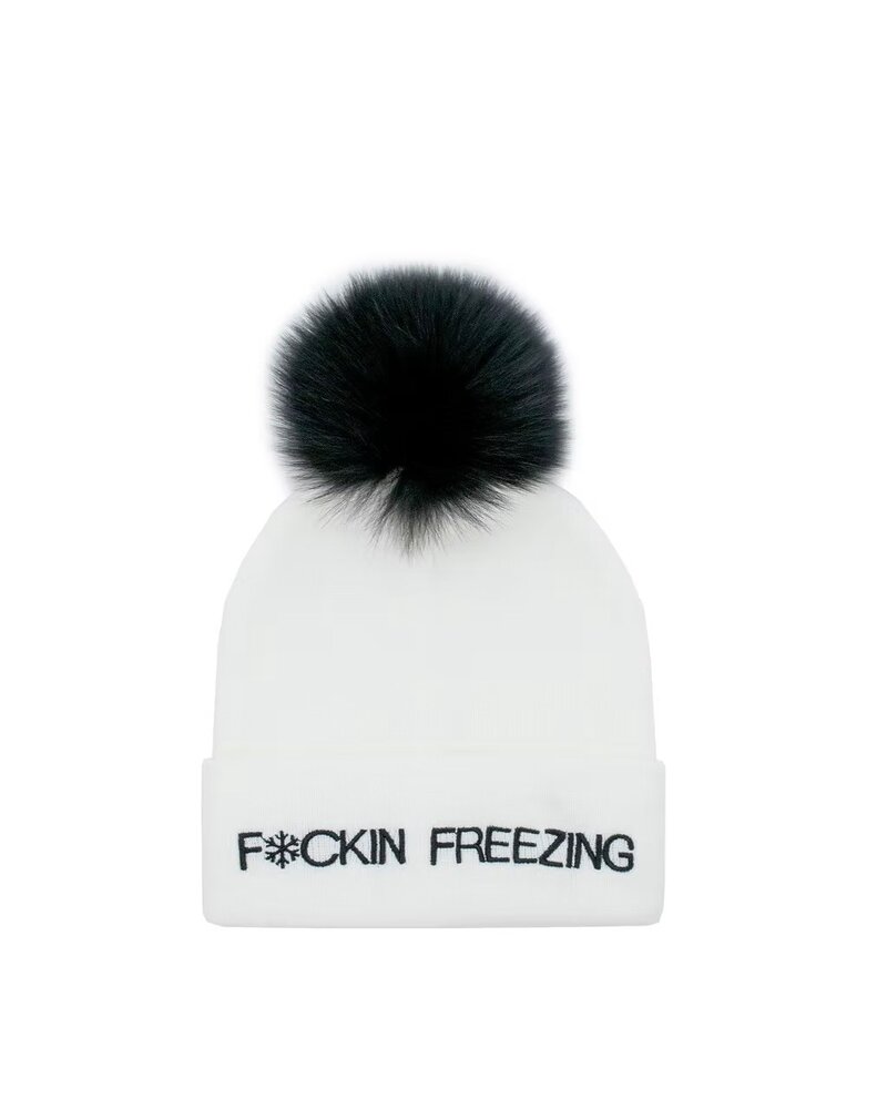 F*cking Freezing Fox Pom Hat