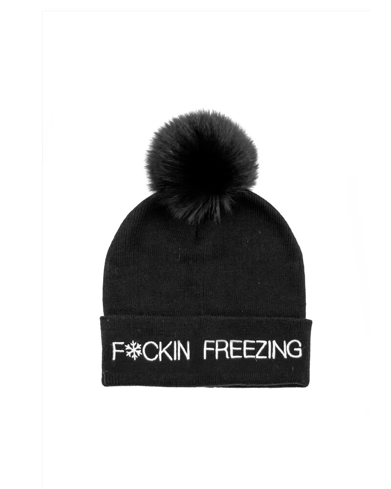 F*cking Freezing Fox Pom Hat