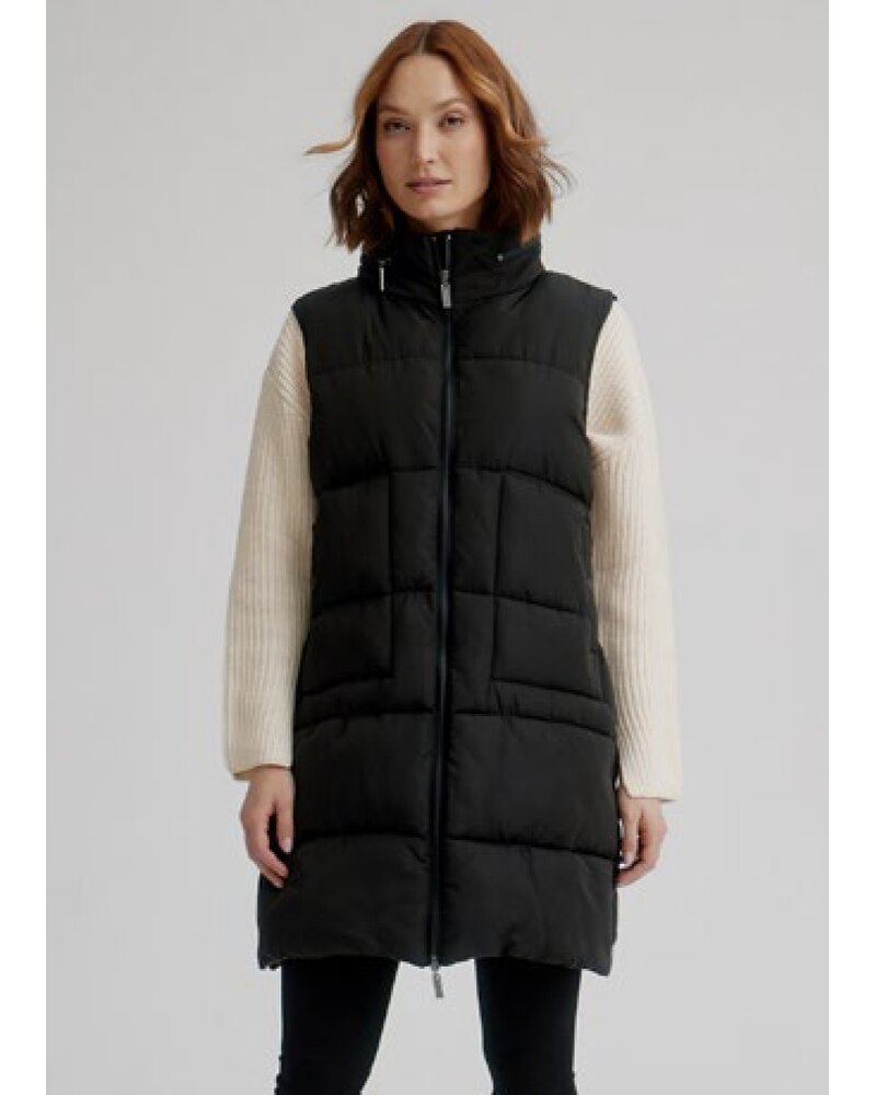 NIKKI JONES Lisa Puffer Vest w/Side Snap Detail