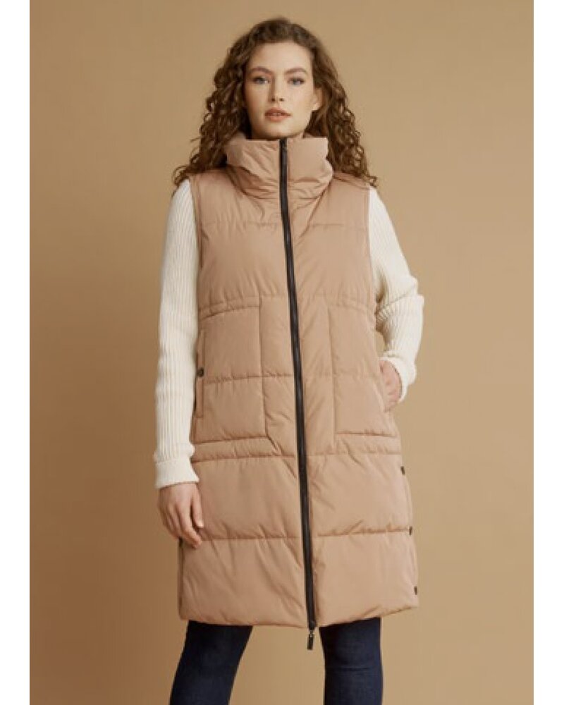 NIKKI JONES Lisa Puffer Vest w/Side Snap Detail