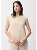 JOSEPH RIBKOFF Woven Twill Boxy Top w/Side Slits