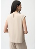 JOSEPH RIBKOFF Woven Twill Boxy Top w/Side Slits