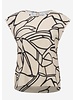 JOSEPH RIBKOFF Abstract Print Boxy Top