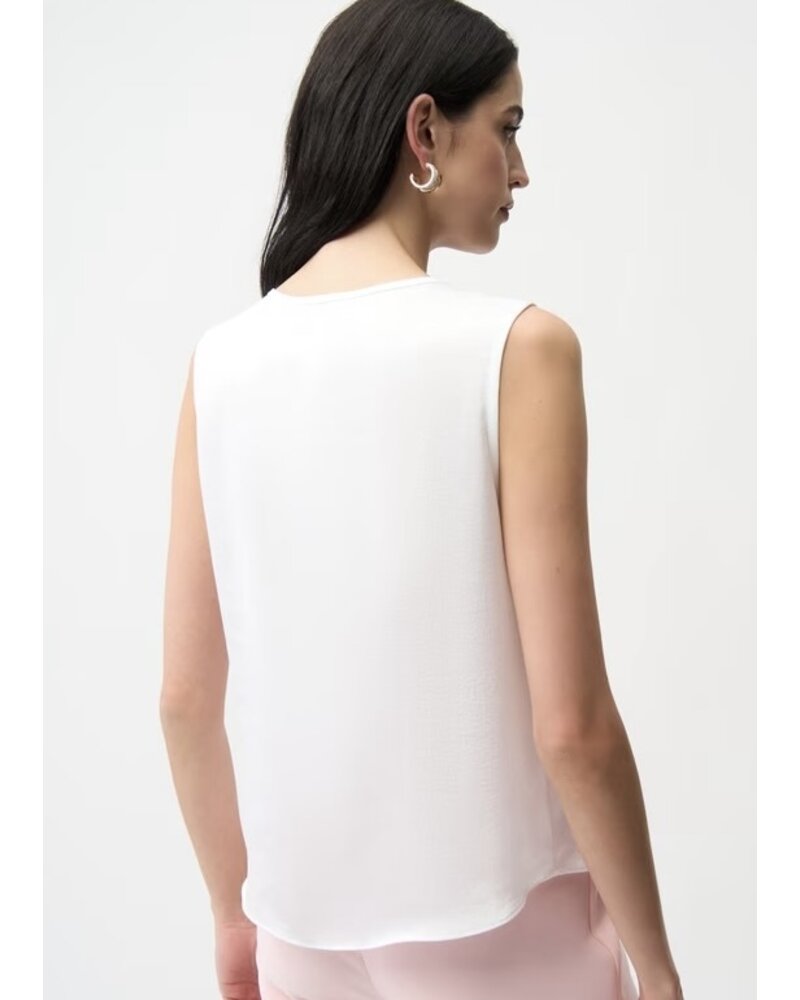 JOSEPH RIBKOFF Satin Boxy Top With Gold Buttons