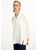 JOSEPH RIBKOFF Woven Twill Boxy Tunic With Funnel Collar