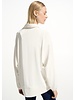 JOSEPH RIBKOFF Woven Twill Boxy Tunic With Funnel Collar