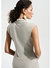 JOSEPH RIBKOFF Ruched Top w/Jewel Detail